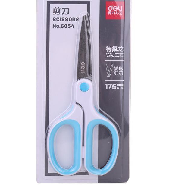 

❃ Deli 6054 Gunting-Soft-touch Teflon Effortless Scissors 175mm ❈