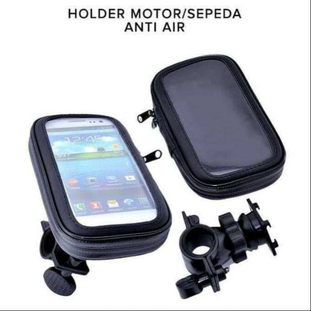 Holder HP PHONE GPS WATERPROOF 6.3 inch di stang sepeda dan motor ADV PCX VIXION XABRE TIGER DLL