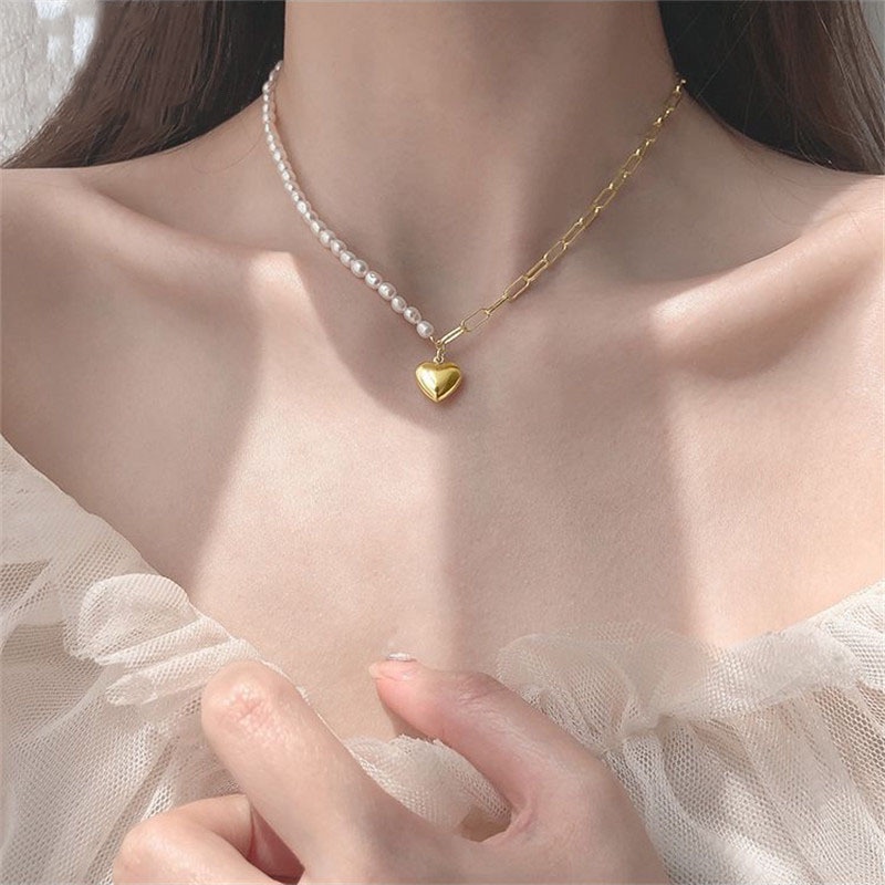 Kalung Rantai Multilayer Dengan Liontin Kupu-Kupu Aksen Mutiara Dan Kristal Untuk Wanita