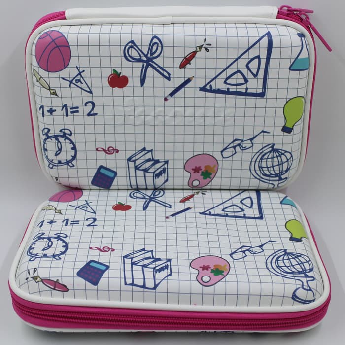 

SMIGGLE LOOK ALIKE KOTAK PENSIL 3D STUDENTS + PACKING MIKA TEBAL