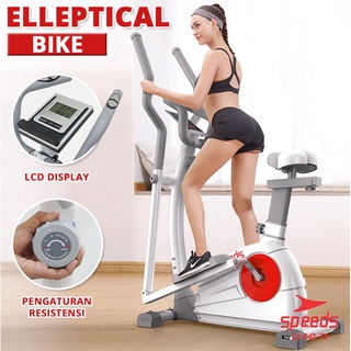 SPEEDS Sport Elliptical Bike Magnetic Bike Orbitrack Alat Olahraga Gym Fitness Rumahan 042-73