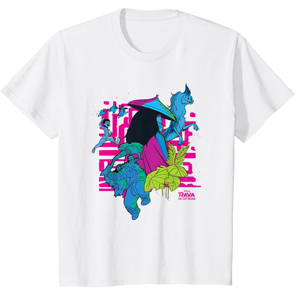 Baju Anak Disney Raya and the Last Dragon Character Collage T-Shirt