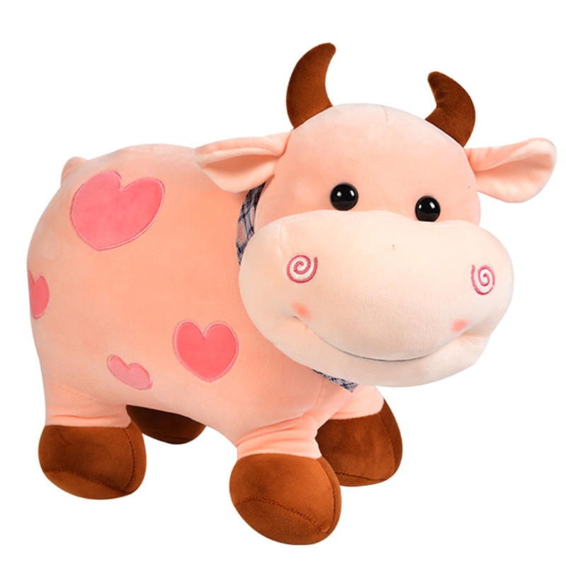 Mary Lovely Huggable Pillow Plush Cow PP Cotton Maskot Hewan Dekorasi Kamar Anak