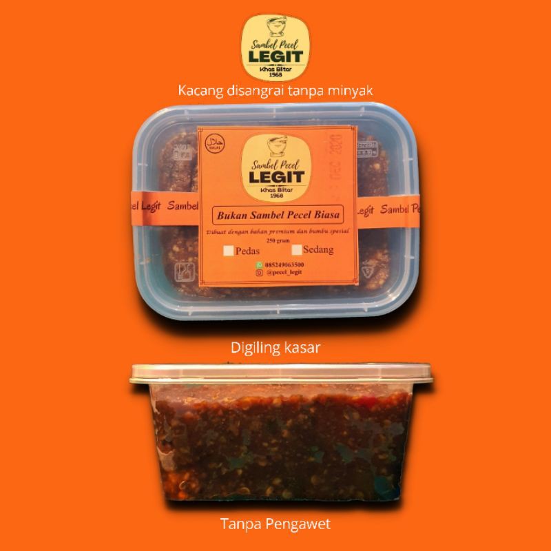 

SAMBEL PECEL LEGIT ASLI BLITAR (250gram)