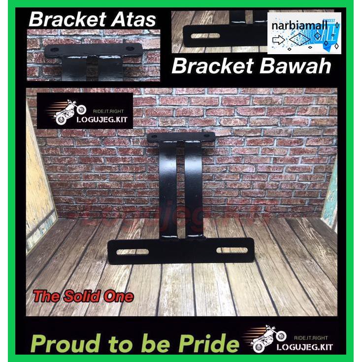Y8Ghj6T- Bracket / Dudukan Plat Nomor Depan Pnp Kawasaki W175 W 175 Fyinu55-