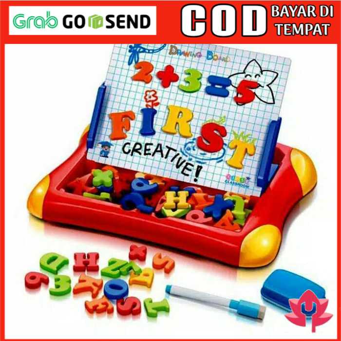 

MAINAN MAGNETIC LEARNING CASE PAPAN TULIS MAGNET 2in1 NO.HM1116A