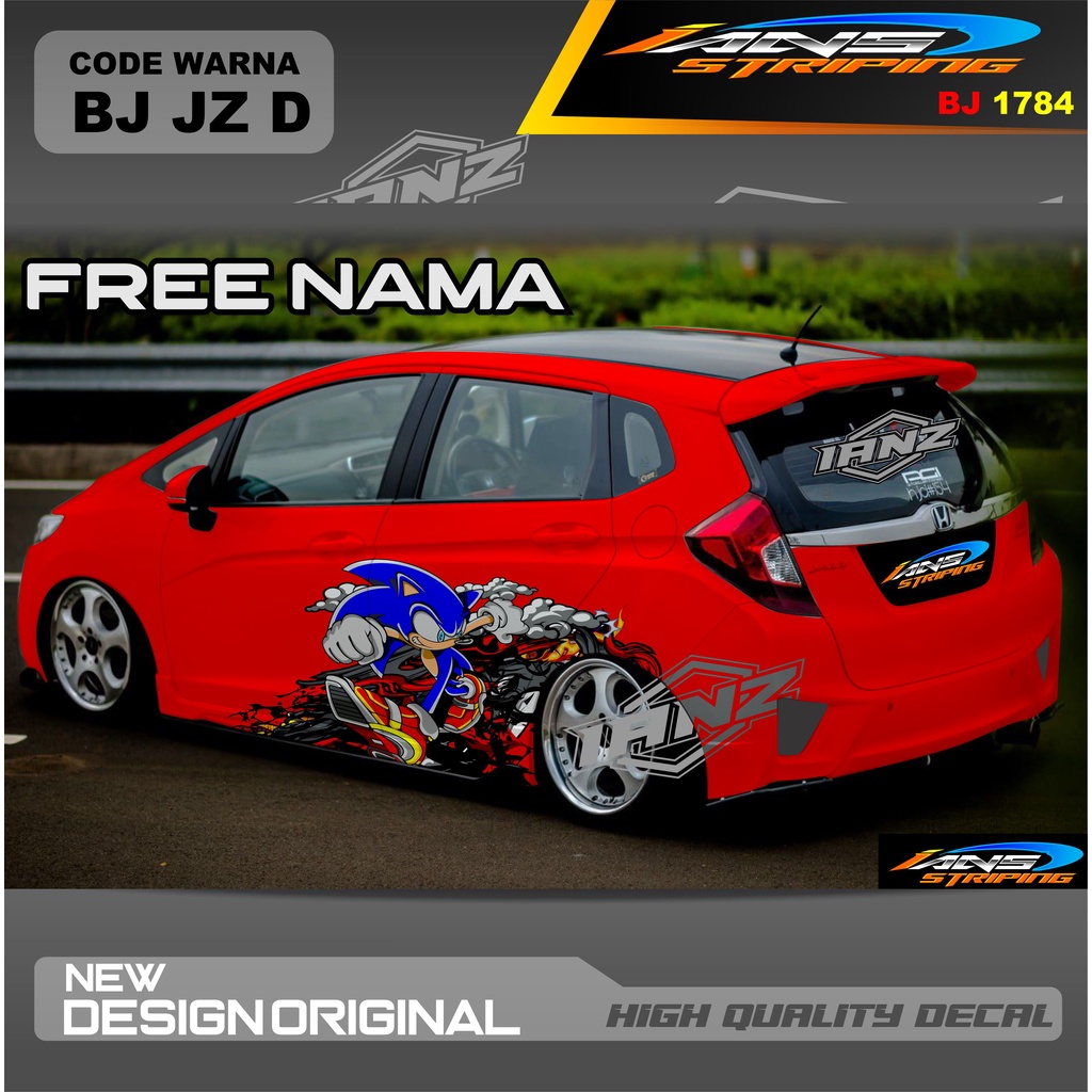 DECAL STIKER MOBIL AGYA AYLA HONDA JAZZ AVANZA DLL / VARIASI STIKER MOBIL / DECAL STIKER MOBIL / STIKER MOBIL