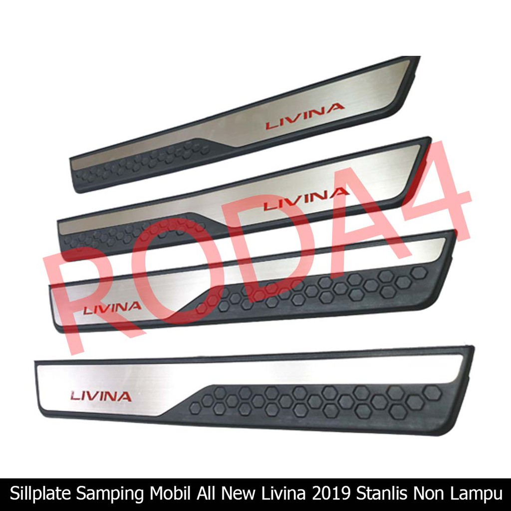 Sillplate Samping Stainless Mobil All New Livina 2019  Non LED