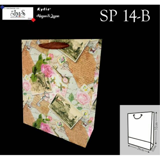 

Paper Bag / Goodie Bag, Ukuran 32x26x12cm