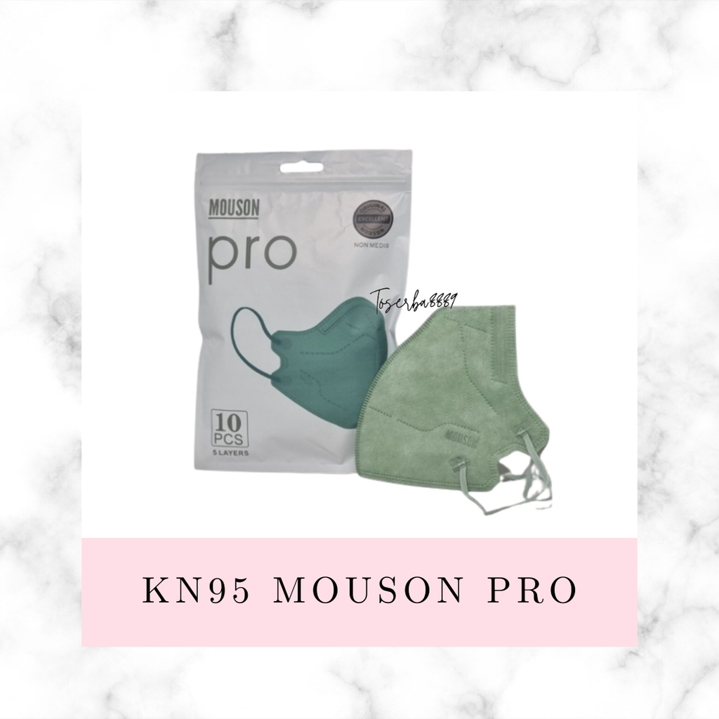 Masker KN95 Mouson Pro isi 10pcs Masker KN95 Mouson Pro Disposable face mask isi 10pcs ORIGINAL