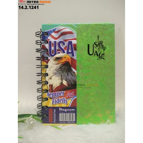 

NOTEBOOK DIARY AGENDA BUKU CATATAN SPIRAL A6 METALIK 027