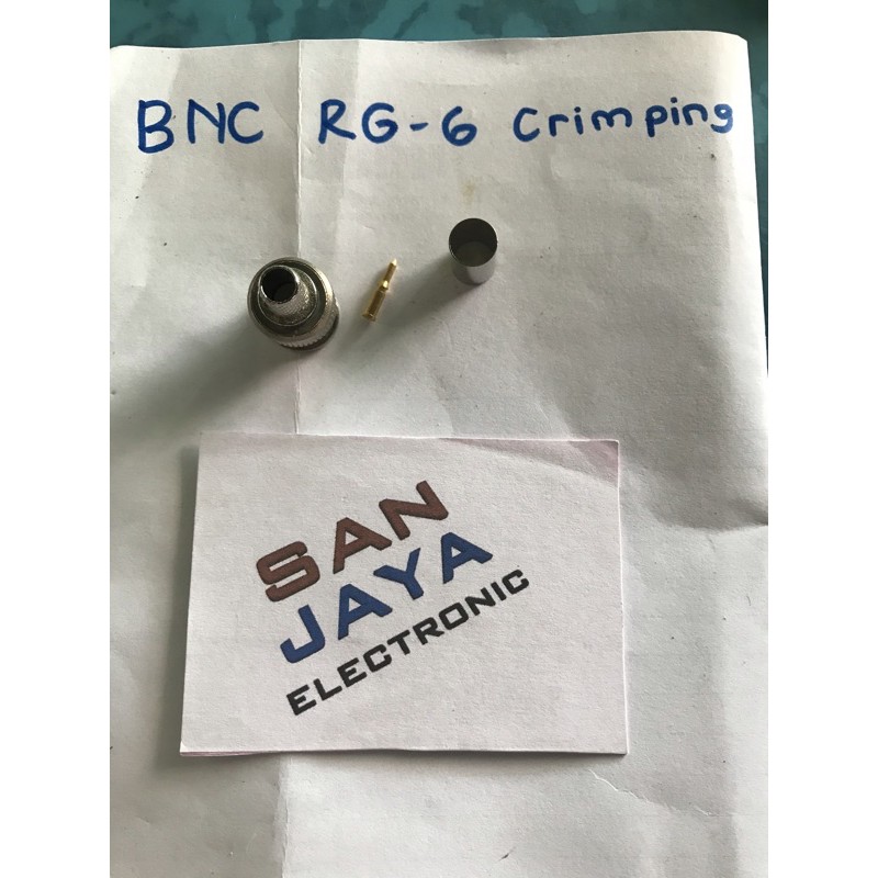 Konektor Bnc Crimping Rg6 CCTV