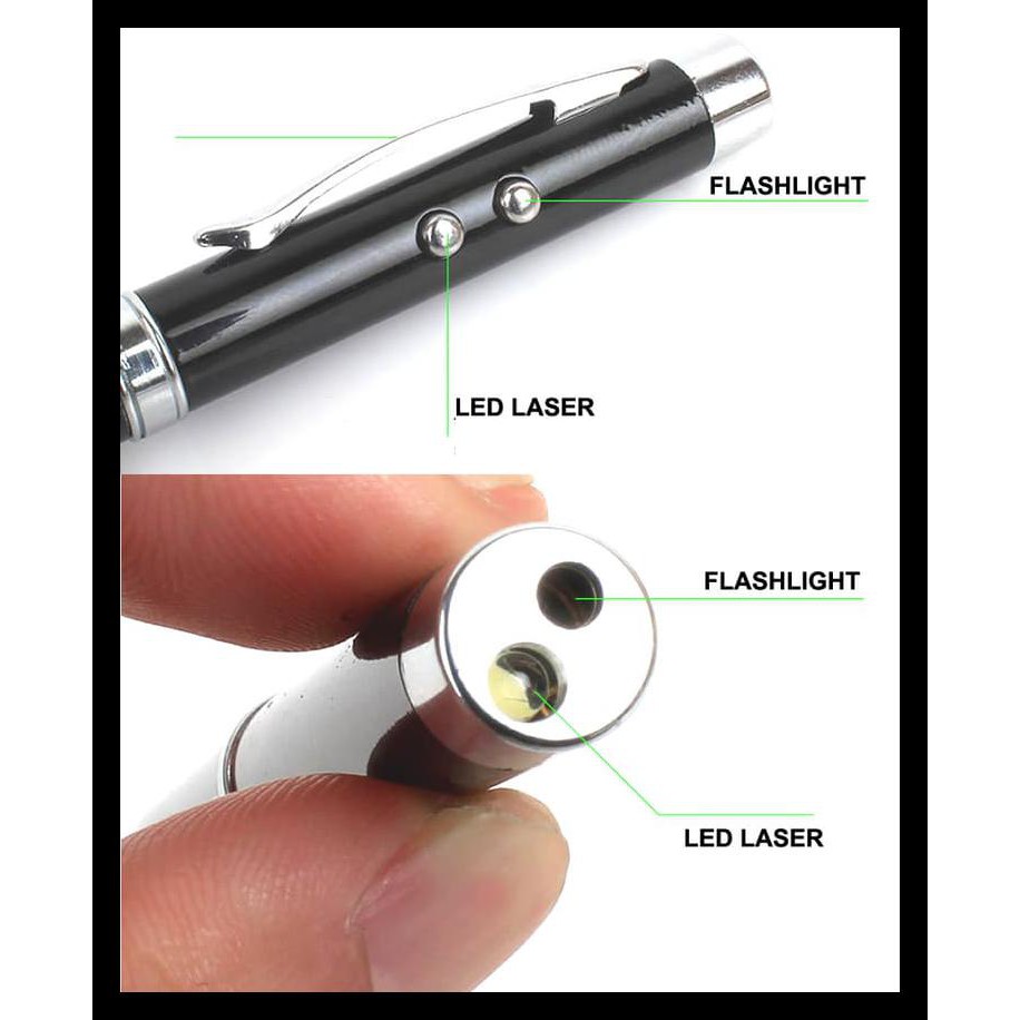

Diskon Pulpen 3 In 1 ( Laser Pointer, Senter., Pen ) - Merah Keren