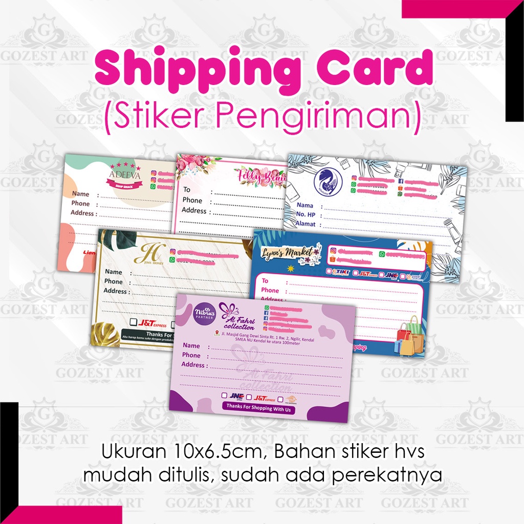

STIKER PENGIRIMAN custom / Label Pengiriman Online Shop