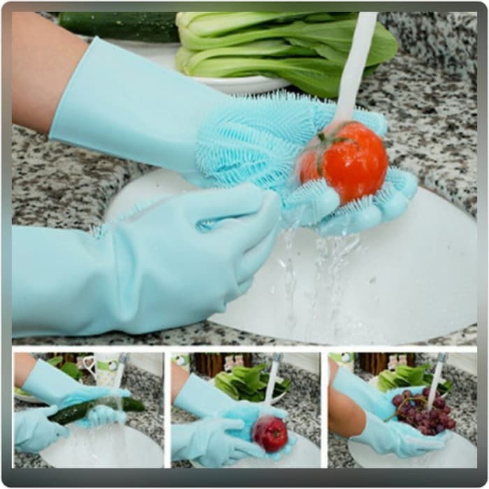 MAGIC SILICONE GLOVE/ SARUNG TANGAN CUCI PIRING SILIKON