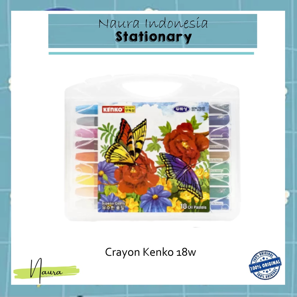 

Crayon Kenko 18 W | Krayon Kenko 18 Warna | Krayon Murah | Crayon Kenko 18 Color Oil Pastel