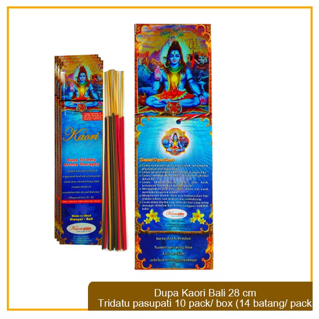 Dupa / Hio Wangi Kaori Bali 28 cm Tridatu Pasupati (14 btg / pack)