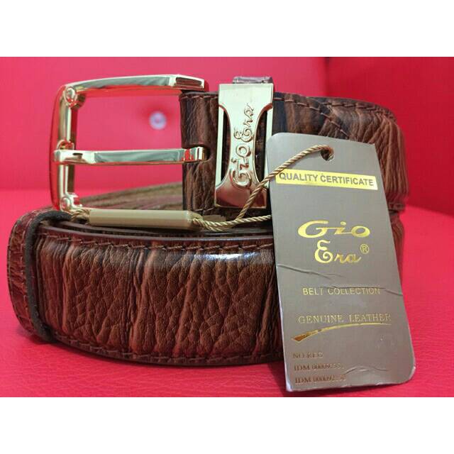 Tali Pinggang Pria Kulit Asli Merek Gio Era Mewah Dan Elegan Formal