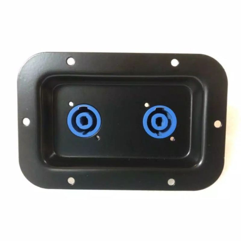 satu set plat besi spikon dan socket speakon biru BMA original