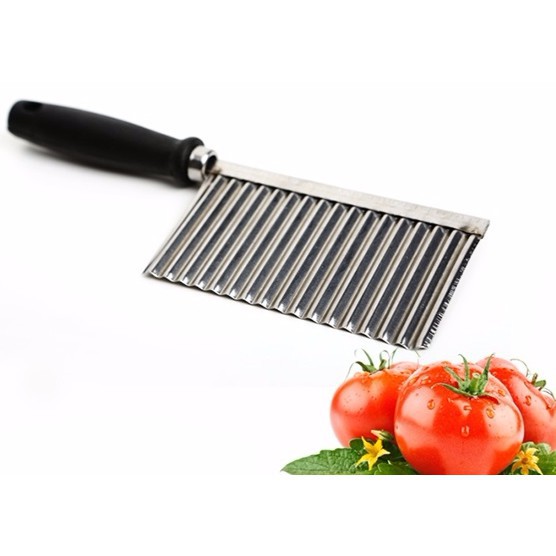 BHA Pisau Ulir Pemotong Kentang Alat Dapur / Pisau Kentang Potong Model Gelombang Untuk Wortel Acar Kentang-2