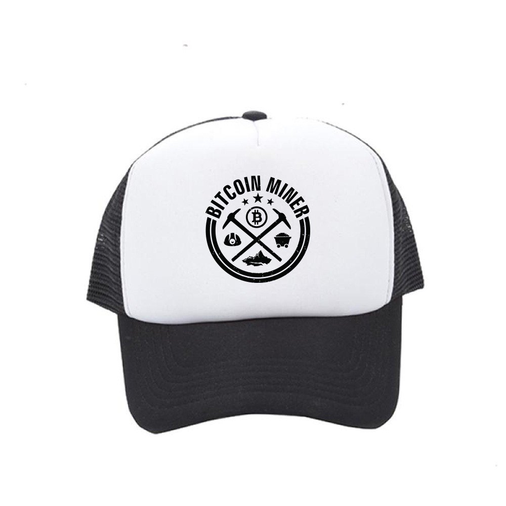 topi trucker jaring bitcoin coin miner