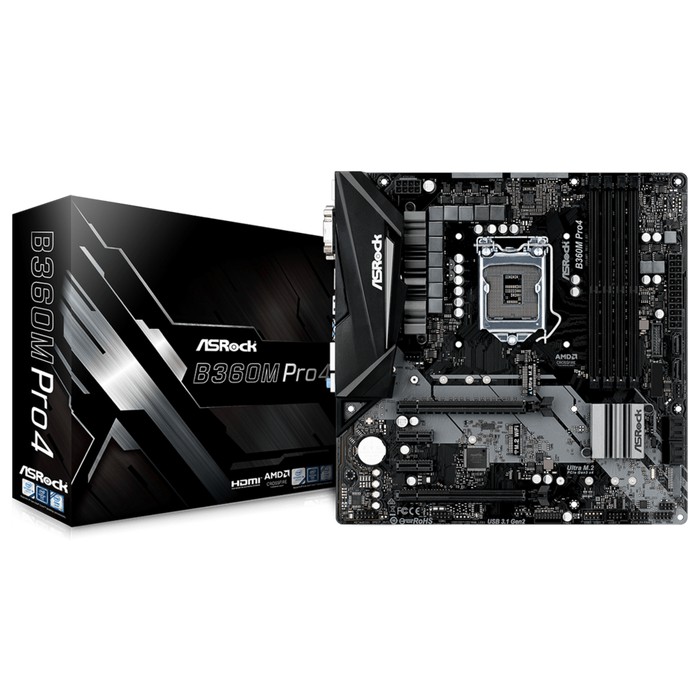 ASROCK B360M PRO4 (Socket 1151 Coffee Lake)