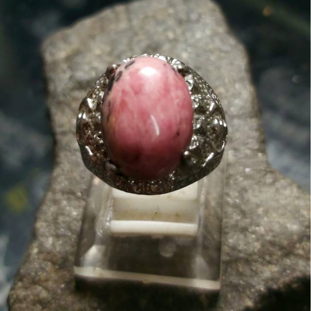 Cincin Batu Akik Red Borneo