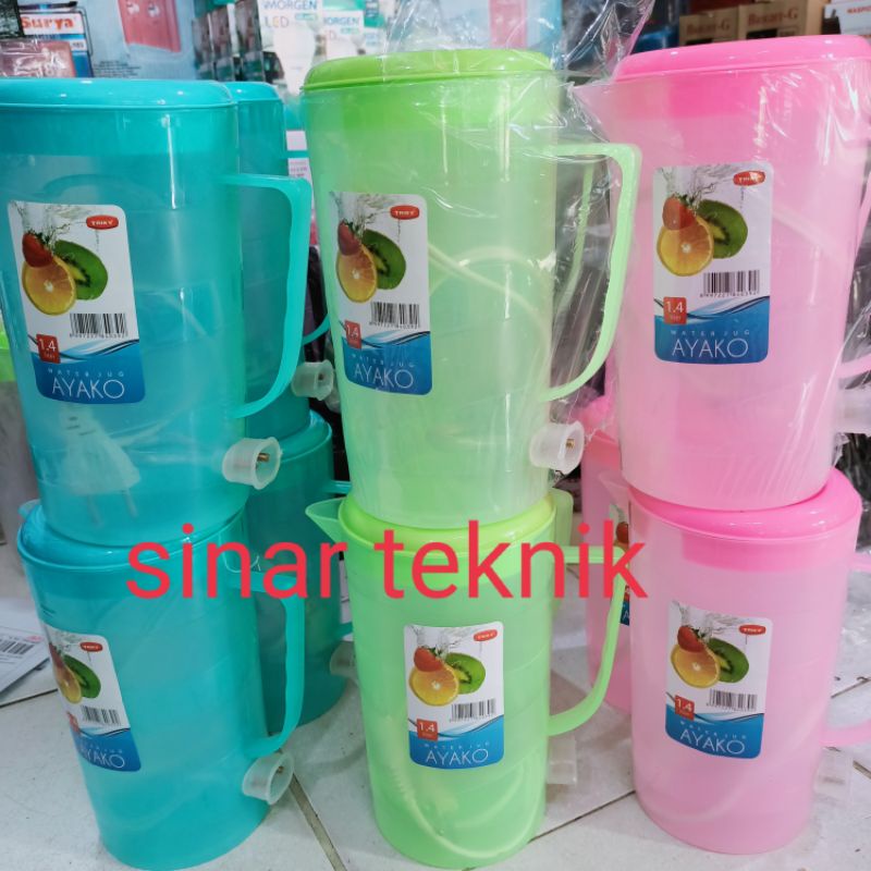 TEKO listrik plastik Ayako 1, 4 liter