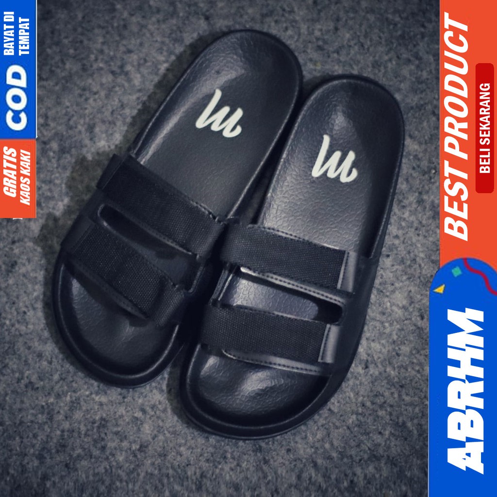 ABRHM x SINOD Sandal Slide Pria Sendal Slop original Distro Terbaru 2021