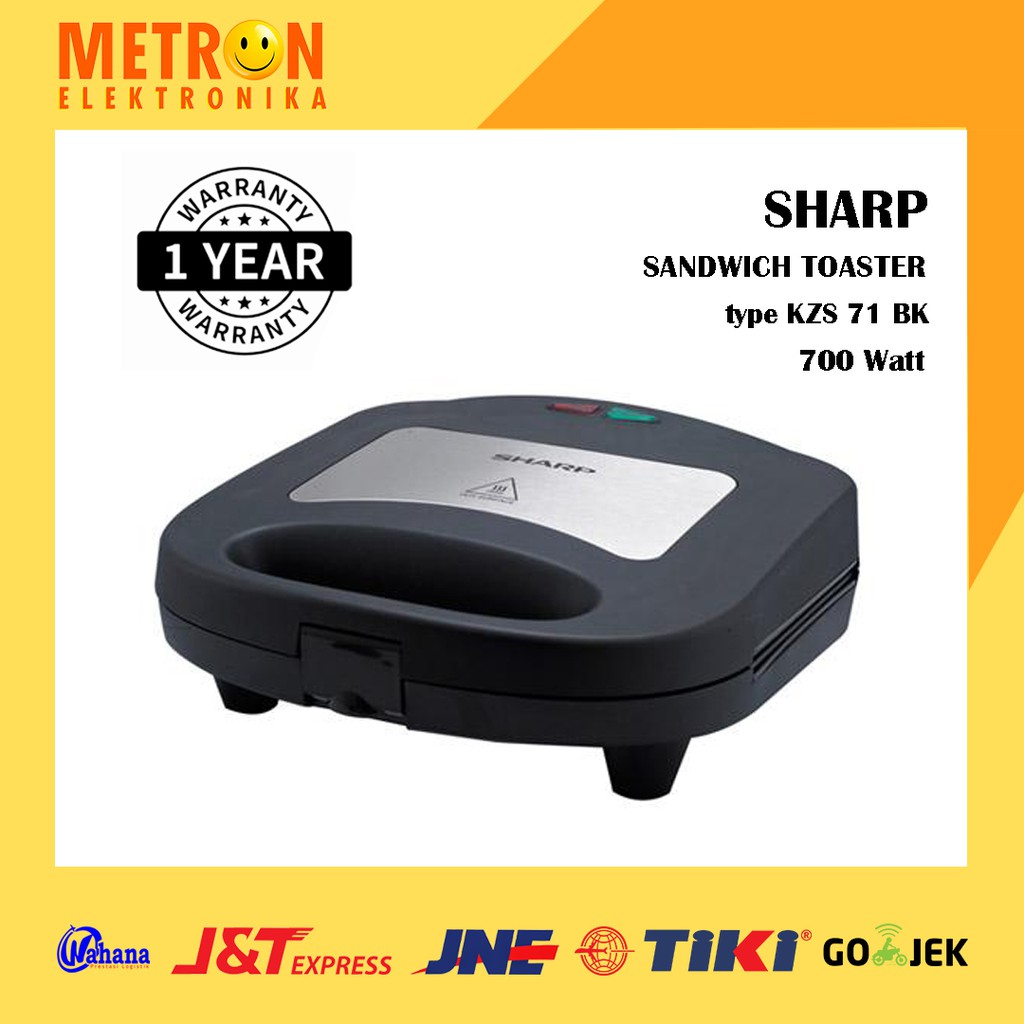 SHARP KZS 71 BK / SANDWICH TOASTER JEPIT 3 PLAT / KZS71BK