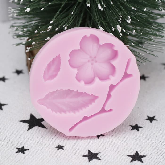 3D Silicon Mold Fondant Cake Decoration - Blossom Flower