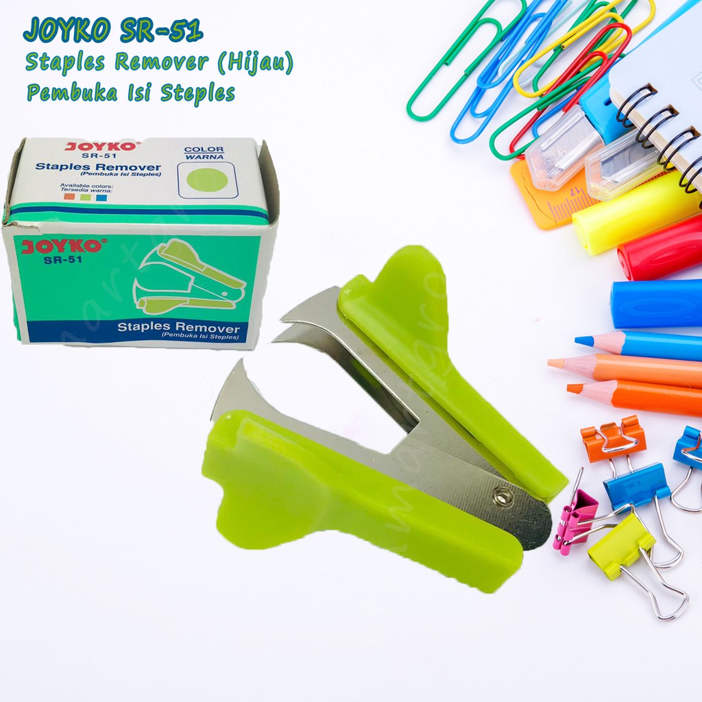 Joyko / Staples Remover SR-51 / Pembuka Isi Steples / Hijau