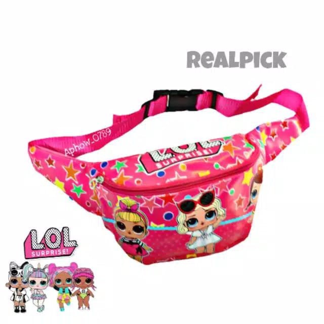 KSO_BAG - Tas Selempang WaistBag Anak Perempuan 2In1 Termurah Motif Carakter LOL PRINTING 01 Lucu