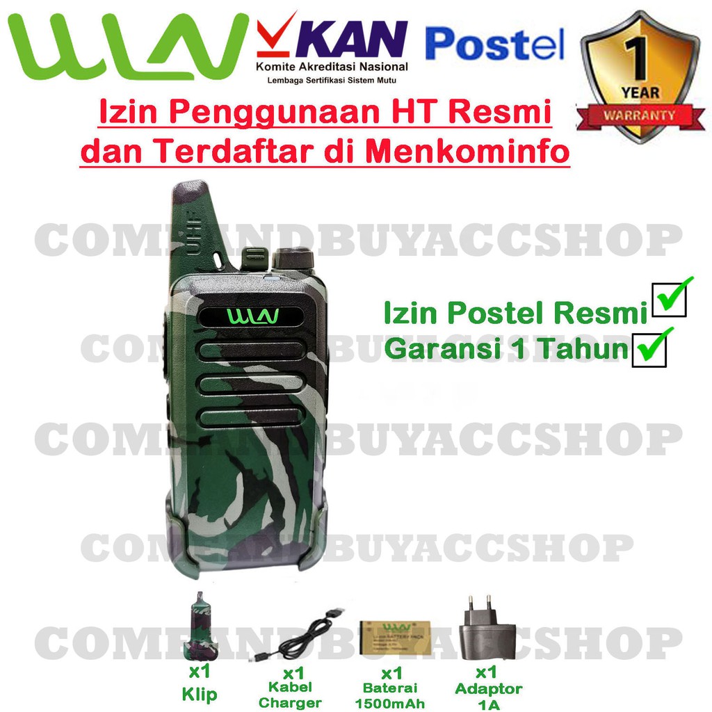 HT SATUAN WLN KD-C1 Two-Way Radio - LORENG tanpa dekstop