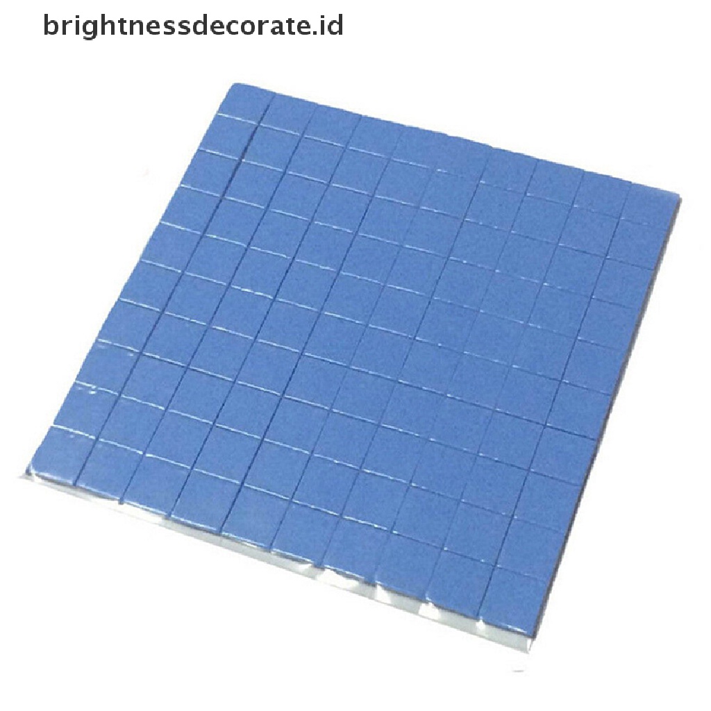 100mm X 100mm X 1mm Konduktif Termal Silikon Biru Pendingin Gpu Cpu