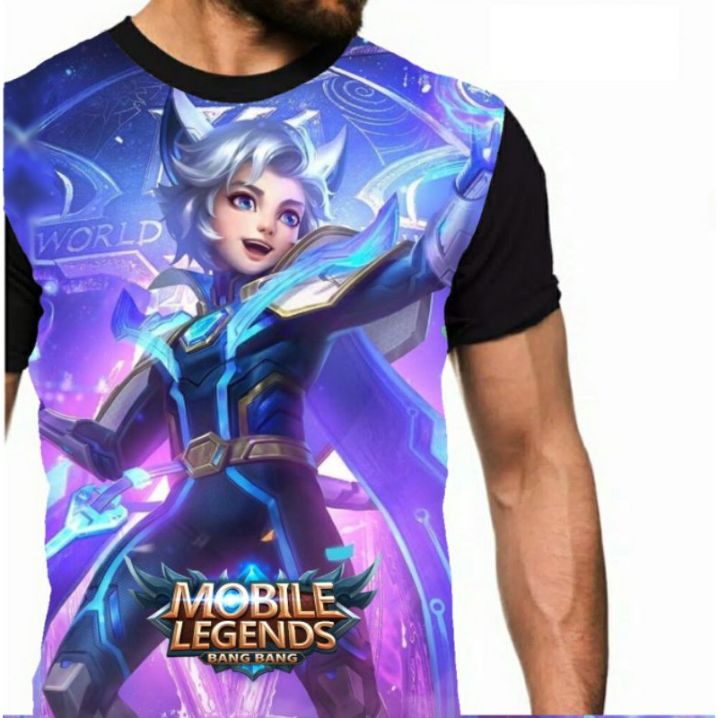 Kaos Harith skin evos harit game mobile legend legends anak cowok pria distro Bandung murah keren