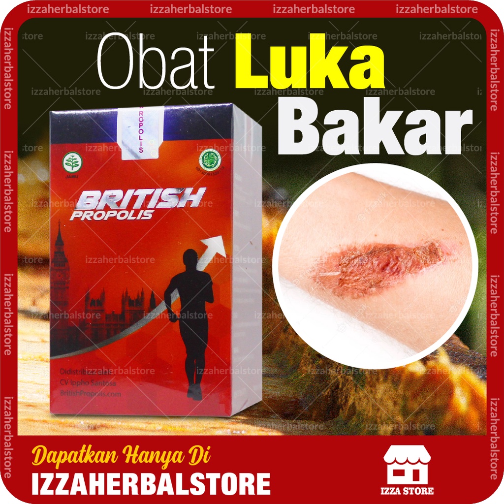 Obat Luka Bakar British Propolis Kemasan 6 ml Menyembuhkan Luka Bakar Melempuh Terpercaya Bpom