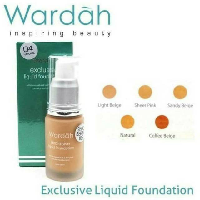 Wardah Exclusive Liquid  Foundation SPF 30 ~ 100% ORIGINAL