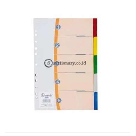 

Bambi Index Divider Plastik Folio 5 Warna #2505
