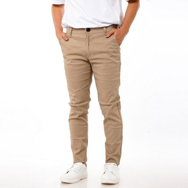 Celana Chino Panjang Pria Slimfit Stretch - Celana Panjang Pria Melar