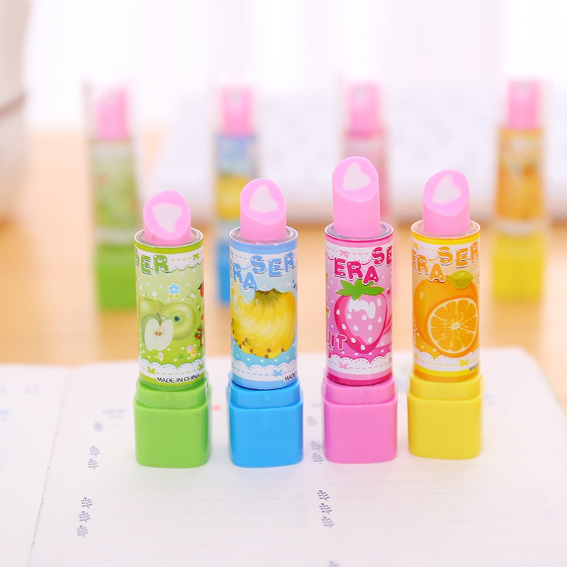 

Penghapus Anak Model Lipstik Buah / Eraser Fruit Lipstick Cute