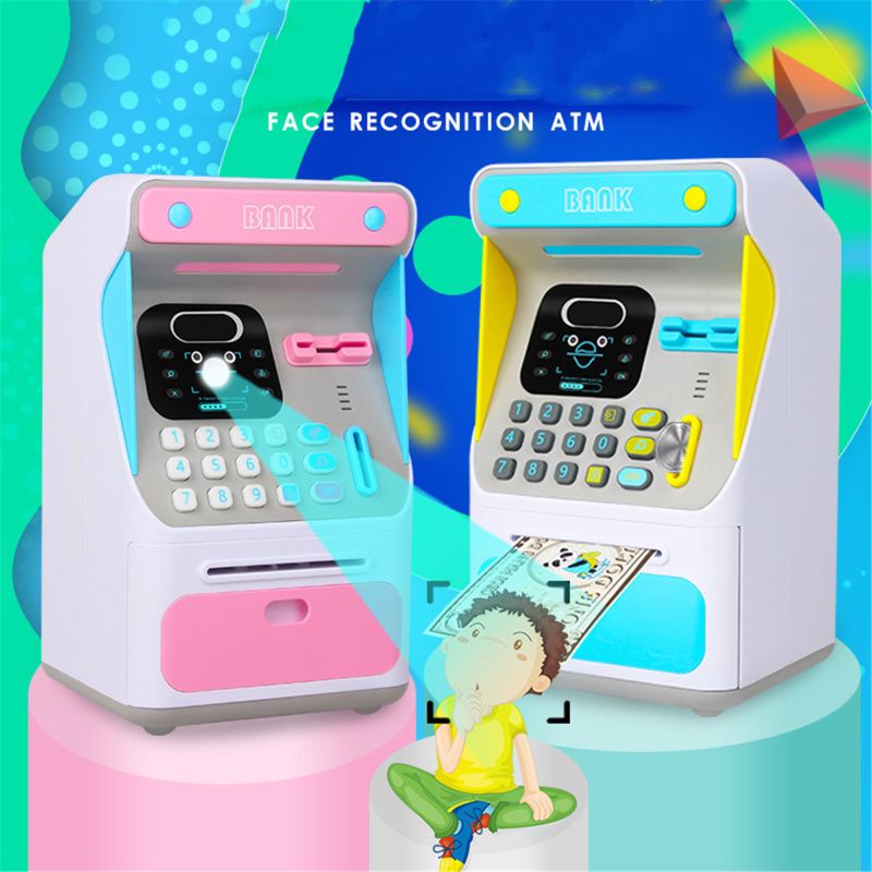 Mary Kids Lovely Electronic Money Bank Piggy Bank Mainan Pelatihan Otak Mainan Keuangan Portabel Mainan ATM Anak Untuk Bermain