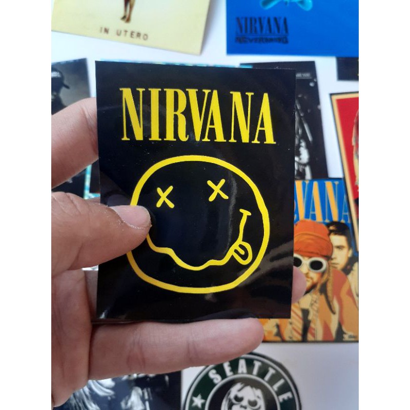 STICKER PACK NIRVANA SRICKER KURT COBAIN STIKER TUMBLR STIKER NIRVANA STIKER PACK