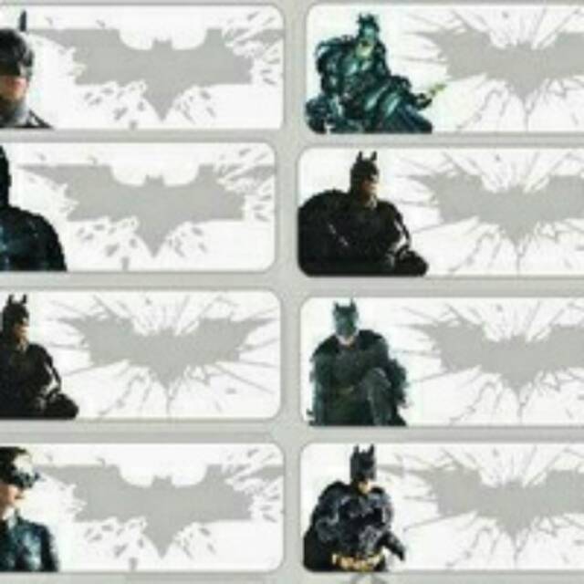 

Sticker Nama Waterproof Batman / Label Nama / Tahan Air / Tidak Mudah Sobek