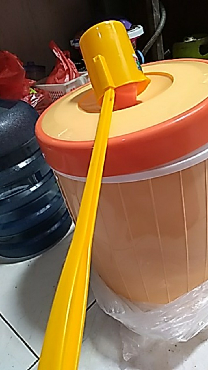 Gayung Es Gagang Panjang Green Leaf