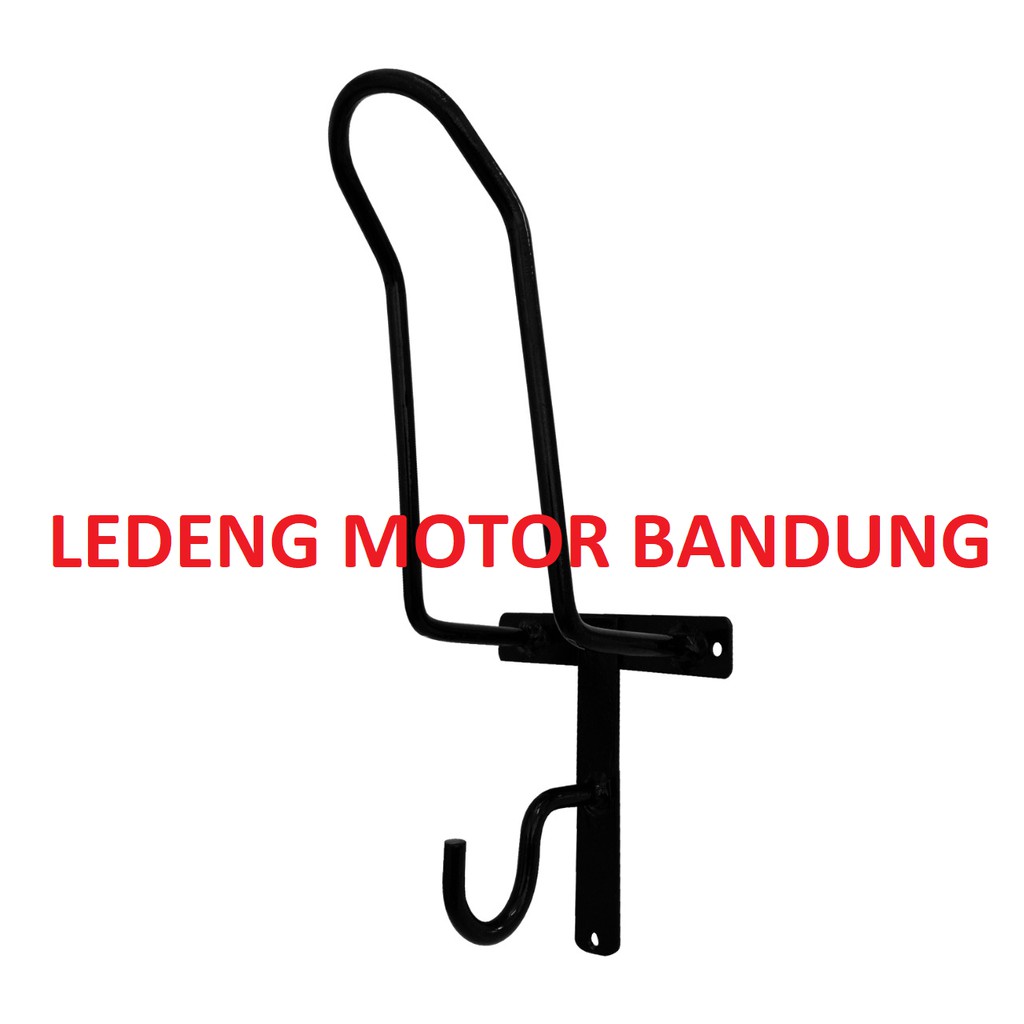 Hanger Helm Full Besi Gantungan Jaket Payung Jas Hujan Kuat Awet