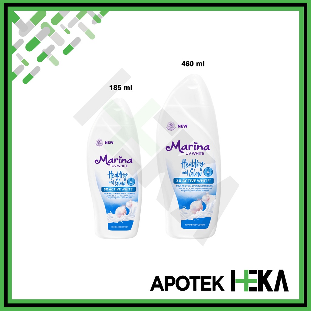 Marina Handbody Lotion UV White Healthy and Glow - Milk Protein (SEMARANG)