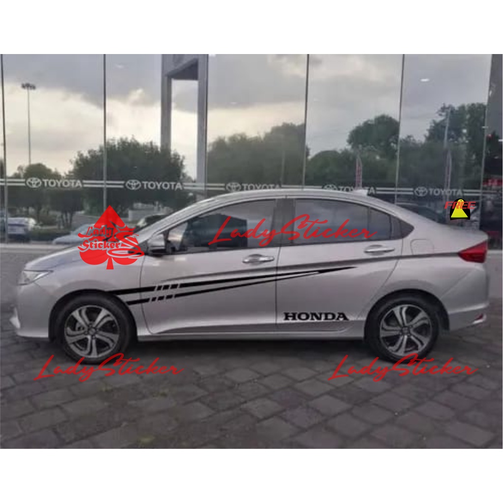 STRIPING STICKER MOBIL HONDA STRIPE CITY CIVIC STIKER MINIMALSIT MOBIL ACCORD ALL SEDAN