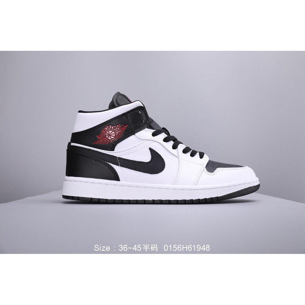 jordan 1 mid reverse black toe