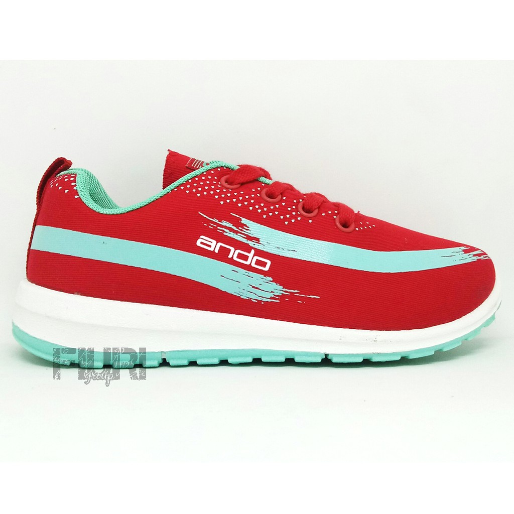 FIURI - ANDO ORIGINAL - LINDSEY 32-41 MERAH TOSCA - SEPATU SNEAKERS SPORT KANVAS SOL KARET ANAK PEREMPUAN - SEPATU KETS FASHION TRENDY WANITA DEWASA - SEPATU OLAHRAGA LARI FITNES SENAM KERJA KULIAH BERTALI CEWEK MURAH PROMO DISKON BONUS KAOS KAKI